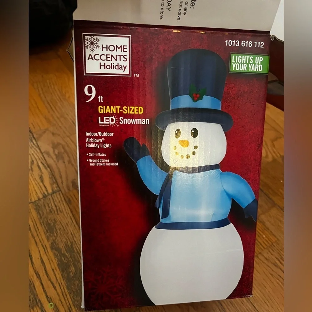 Festive Snowman Inflatable Holiday Decor